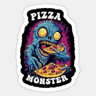 Pizza Monster Sticker